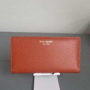 kate spade New York Terracotta Leather Wallet